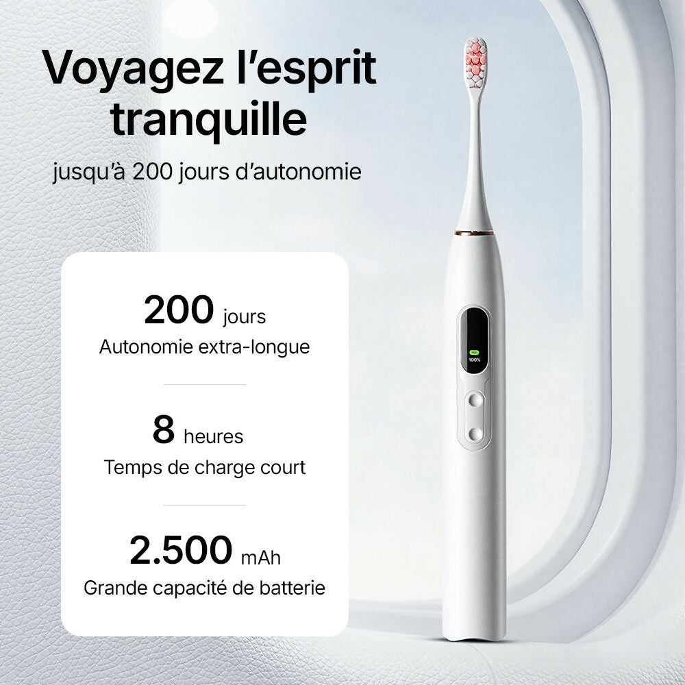 Oryzom ProSonic V1 – Nettoyage dentaire professionnel avec technologie sonique pour des dents plus lisses et une hygiène bucco-dentaire optimale