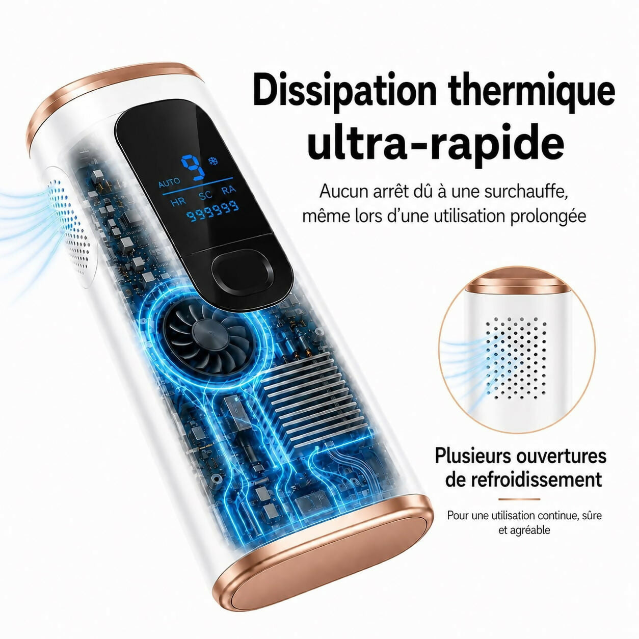 Oryzom ProSilk : technologie IPL avec fonction de refroidissement pour une peau durablement lisse