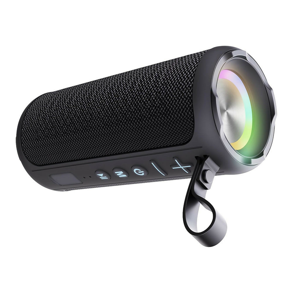 Enceinte Bluetooth puissante avec son HD / Éclairage LED / Étanchéité IPX6 / Bluetooth 5.1 et fonction multipairing / Double haut-parleur 20 W avec caisson de basses